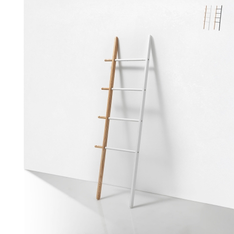 Escalera para toallas de baño de madera diseño moderno Olaf Promoción
