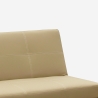 Sofá cama 3 plazas cuero polipiel Topazio pronto letto 