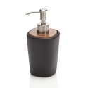 Juego de accesorios de baño en cerámica negra mate y madera de nogal Rodi Venta