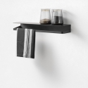 Estante de pared reversible de metal mate diseño moderno Ryo Venta
