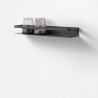 Estante de pared reversible de metal mate diseño moderno Ryo Oferta