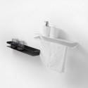 Estante de pared reversible de metal mate diseño moderno Ryo Medidas