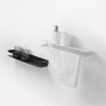 Estante de pared reversible de metal mate diseño moderno Ryo Medidas