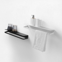 Estante de pared reversible de metal mate diseño moderno Ryo Precio