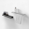 Estante de pared reversible de metal mate diseño moderno Ryo Precio