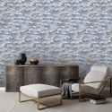 Papel pintado diseño marino para salón y dormitorio Olas y Ballenas Promoción