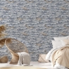 Papel pintado diseño marino para salón y dormitorio Olas y Ballenas Rebajas
