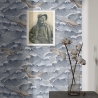 Papel pintado diseño marino para salón y dormitorio Olas y Ballenas Catálogo