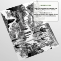 Papel tapiz autoadhesivo moderno blanco y negro para sala de estar Cactus Descueto