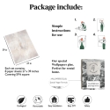 Papel pintado elegante beige para sala de estar moderna Stucco Veneziano Stock