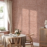 Papel pintado adhesivo diseño geométrico rosa y blanco Graffiti Promoción