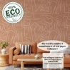 Papel pintado adhesivo diseño geométrico rosa y blanco Graffiti Rebajas