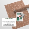 Papel pintado adhesivo diseño geométrico rosa y blanco Graffiti Stock