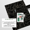 Papel pintado moderno artístico diseño geométrico negro dorado Graffiti Precio