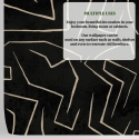 Papel pintado moderno artístico diseño geométrico negro dorado Graffiti Medidas