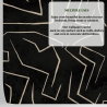 Papel pintado moderno artístico diseño geométrico negro dorado Graffiti Medidas
