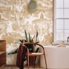 Papel pintado adhesivo floral beige para sala de estar Cactus nel Deserto Oferta