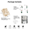 Papel pintado adhesivo floral beige para sala de estar Cactus nel Deserto Modelo
