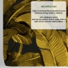 Papel pintado floral dorado para baño y dormitorio Hojas de Banano Catálogo