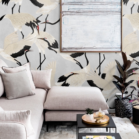 Papel pintado elegante y moderno para sala de estar y habitación infantil Aironi Grigi Promoción