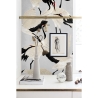 Papel pintado elegante y moderno para sala de estar y habitación infantil Aironi Grigi Stock