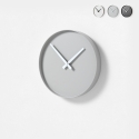 Reloj de pared redondo 25cm de metal diseño moderno Tokei Oferta