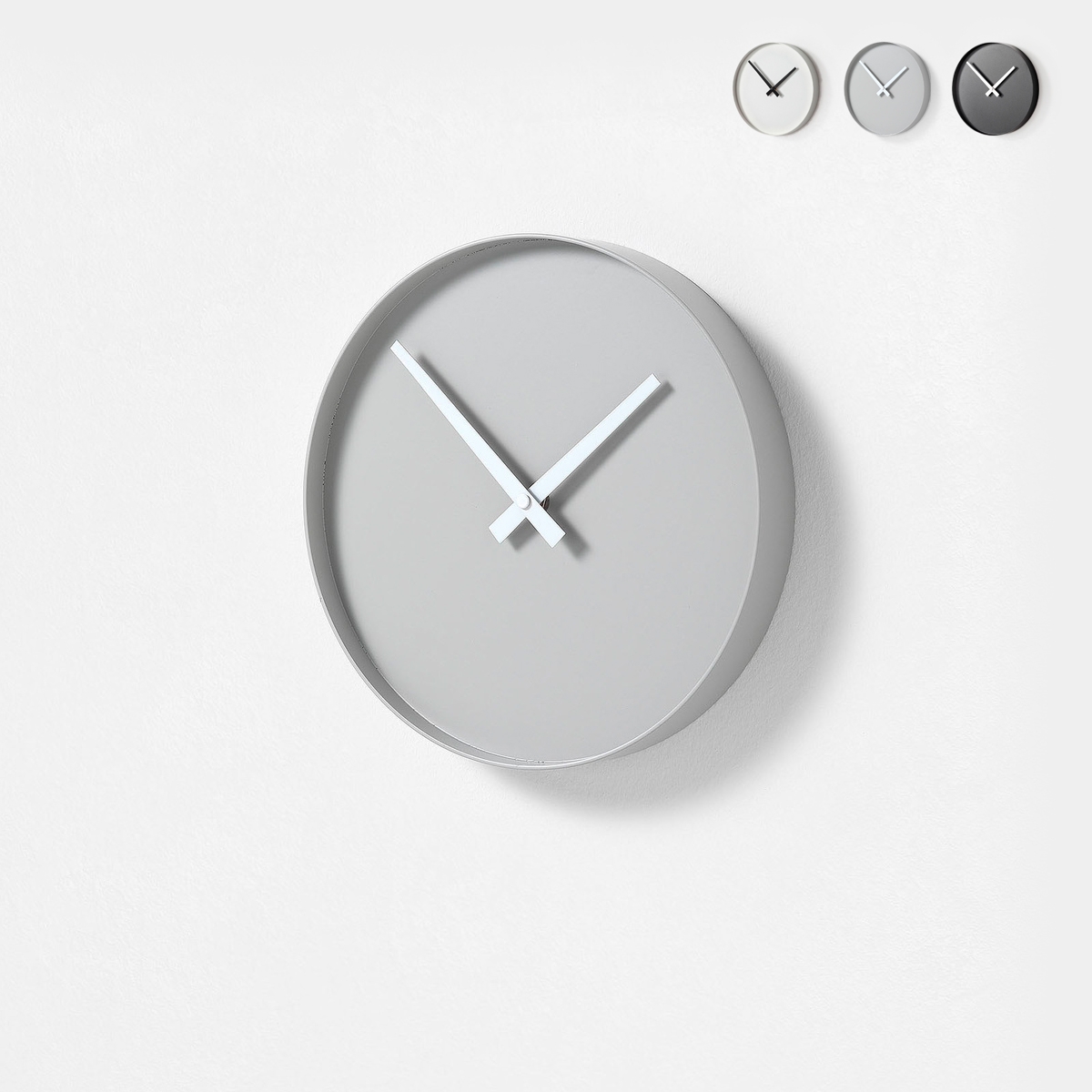 Reloj de pared redondo 25cm de metal diseño moderno Tokei Oferta