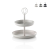 Alzata de metal de mesa con 2 niveles Nik Rebajas