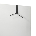 Perchero de puerta en metal negro Trim Promoción