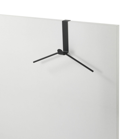 Perchero de puerta en metal negro Trim Promoción