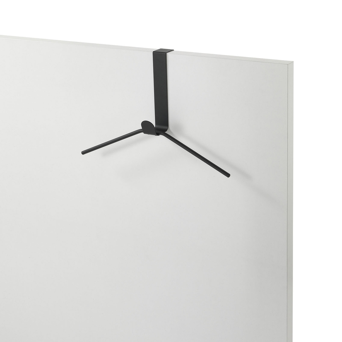 Perchero de puerta en metal negro Trim Promoción Perchero de puerta en metal negro Trim Promoción