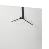 Perchero de puerta en metal negro Trim Promoción