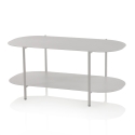 Mesa de centro de diseño moderno en metal con estante Vitko Oferta