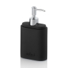 Juego de baño 4 piezas de resina negro Zima Venta