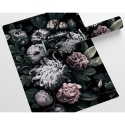 Papel tapiz floral para dormitorio estilo shabby chic floral oscuro Descueto