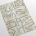 Papel pintado blanco moderno diseño artístico Graffiti Rayas Negras Catálogo