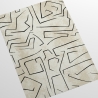 Papel pintado blanco moderno diseño artístico Graffiti Rayas Negras Catálogo