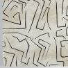 Papel pintado blanco moderno diseño artístico Graffiti Rayas Negras Stock