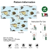 Papel pintado mar azul para sala de estar pasillo Peces Tropicales Características