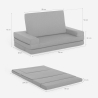 Sofá cama de 2 plazas modular plegable compacto de tela Miranda 