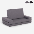 Sofá cama de 2 plazas modular plegable compacto de tela Miranda Promoción