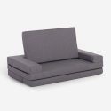 Sofá cama de 2 plazas modular plegable compacto de tela Miranda Descueto