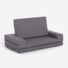 Sofá cama de 2 plazas modular plegable compacto de tela Miranda Descueto