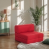 Sillón cama plegable compacto 2 en 1 de tela Betty Rebajas