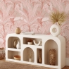 Papel pintado elegante y refinado para sala de estar Jungla Tropical Rosa Venta