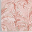 Papel pintado elegante y refinado para sala de estar Jungla Tropical Rosa Descueto