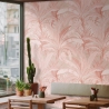 Papel pintado elegante y refinado para sala de estar Jungla Tropical Rosa Rebajas
