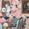 Papel tapiz adhesivo elegante y refinado para sala Aironi Rosa Venta