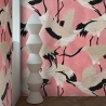 Papel tapiz adhesivo elegante y refinado para sala Aironi Rosa Rebajas