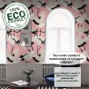 Papel tapiz adhesivo elegante y refinado para sala Aironi Rosa Características